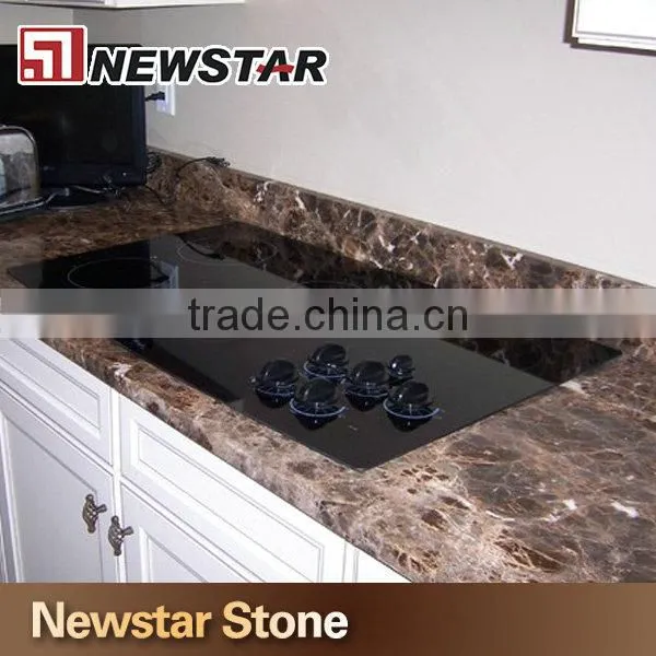 Newstar Polished Precut Dark Emperador Countertop Marble Countertop photo-4