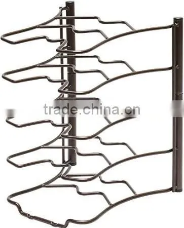 Cheap Custom Pot Lid Holder Stainless Steel Kitchen Wall Rack photo-2