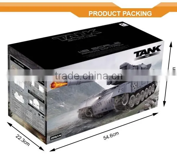 2.4G Military Tank Toy 1 8 Scale rc Tanks With Sound and Light, Radiator Plastic Tanks photo-5