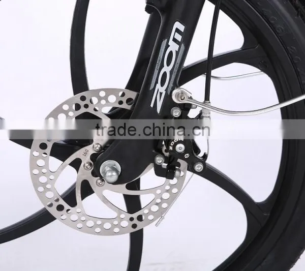 New Design 20 Inch Folding Electric Bike One-piece Wheel Electric Bike photo-5