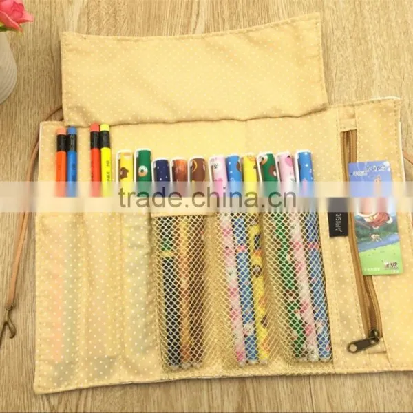 High Quality Low Price Most Weclomed Rolled up Pencil Case /pencil Pouch photo-2