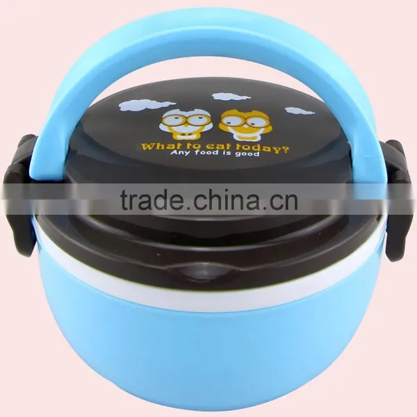 500ML Custom Design Available Round Plastic Lunch Box photo-6