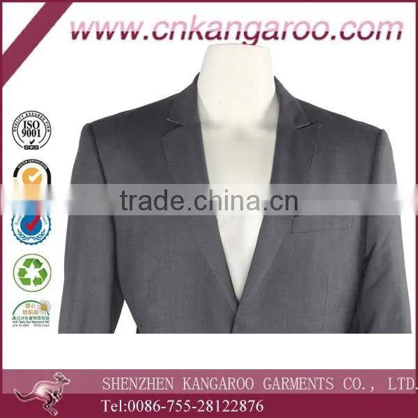 Polyester Viscose Breathable Custom Classic Business Mens Blazer photo-3