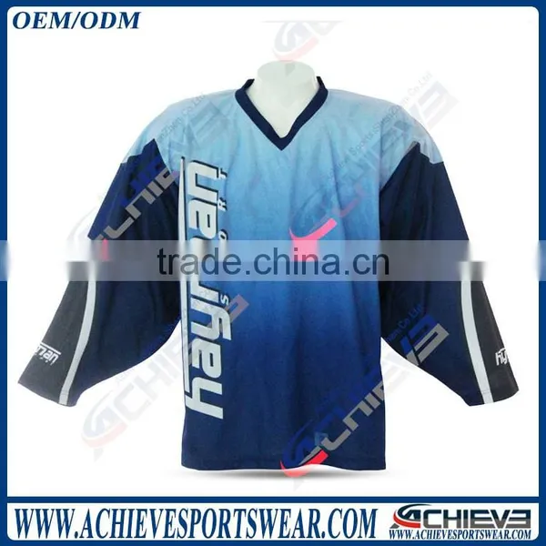 Custom 5xl Hockey Jersey, Ice Hockey Wear Custom Half and Half Jerseys photo-6