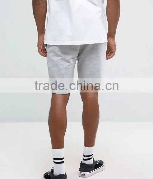 High Quality New Design Custom Drawstring Waist 65% Cotton 35% Polyester Breathable Jersey Men's Fleece Sweat Running Shorts photo-2