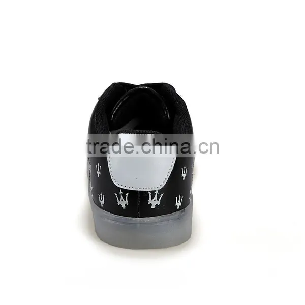 High Quality Fashion Fluorescence Casual Shoes Sample for Men, Adults Fluorescence Skateboard Shoes Casual for Male From China photo-4