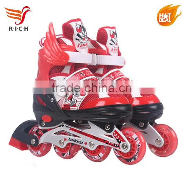 Single-row 4 Wheel Roller Skate Shoes Quad Skating Sports photo-4