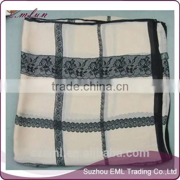 Wholesale Fashion Ladies Handmade Silk Shawl/100% Silk Scarf/infinity Scarf photo-4