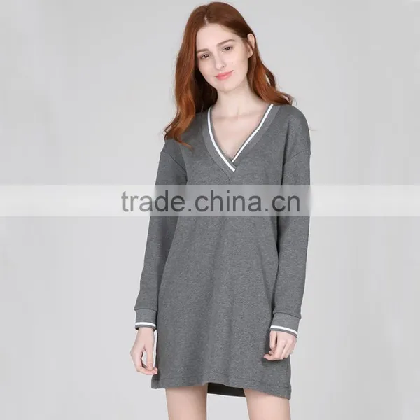 Long Sleeve Casual Summer Women Dress Cotton photo-4