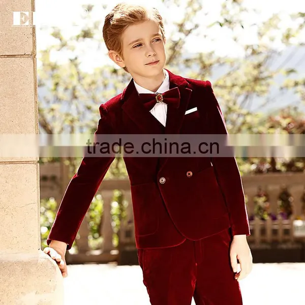 ELPA Red Kids Sweat 3 Pcs Boys Formal Suits photo-3