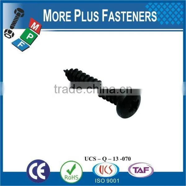 Made in Taiwan High Quality Black Coating Manufacturer Pan Head Self Tapping Screw photo-5