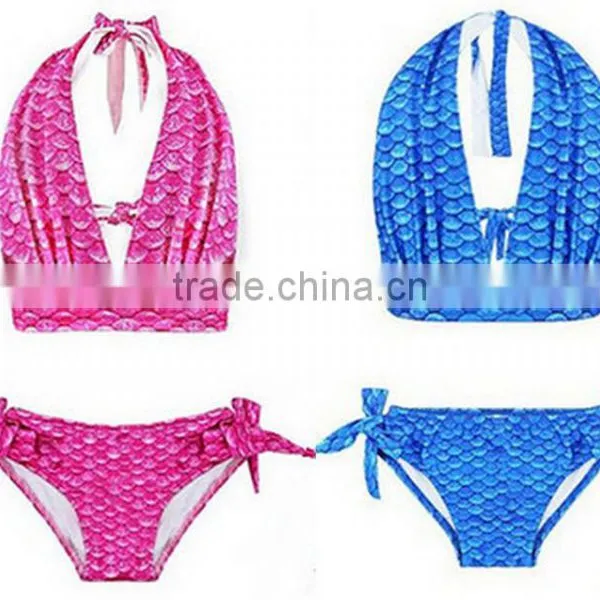 Mermaid Girls Sea Wave Bikini Set Mermaidens Swimsuits and Swimwear photo-2