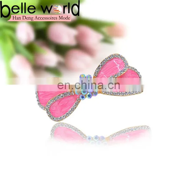 Korean Style Bowknot Rhinestone Barrette Hair Clip photo-2