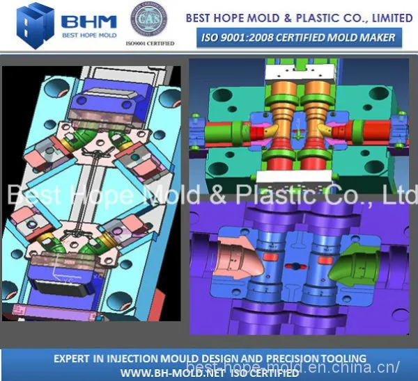 Plastic Pipe Fittings Tooling Injection Pipe Fittings Mould