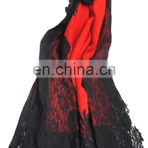 Pashmina Wool Lace Shawls photo-3