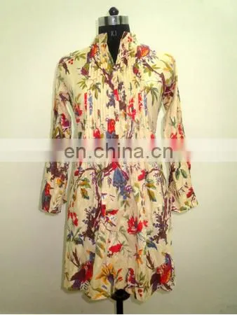 High Quality Cotton Designer Kurti Pintuck Indian Tunic / Ethnic Clothing / India & Pakistan Clothing photo-4