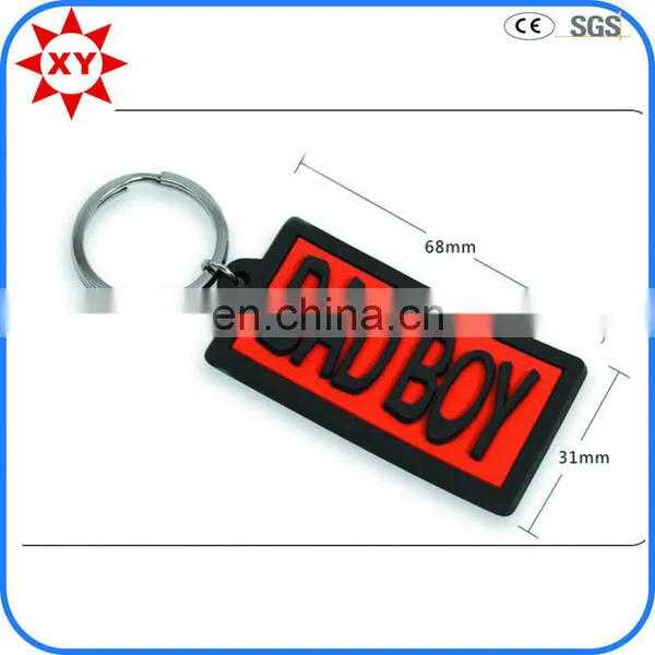 Wholesale Cheap Pvc Rubber Keychain With Flourescence Color photo-5