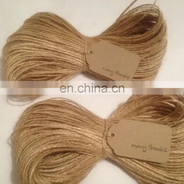 100m Luxury 2-Ply Natural Jute string hessian burlap twine rustic/sisal cord