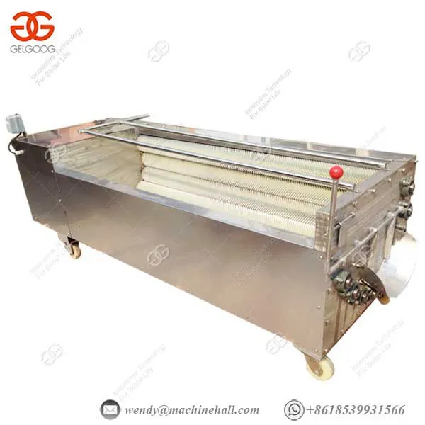 Potato Washing Machine With Sprinkling Device For Cleaning And Peeling