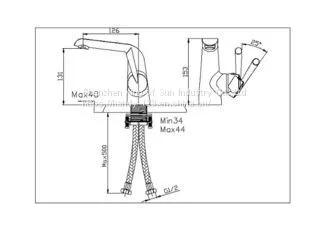 Deck Mounted Faucet Brass Sink Faucet Mixer photo-2