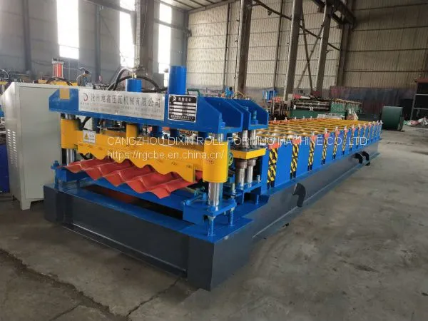 Color Steel Glazed Tile Making Machine/glaze Tile Metal Roof Roll Forming Machine photo-2