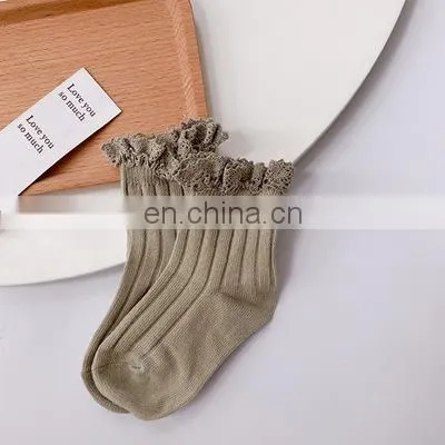 Autumn 2020 New Girls Lace Socks Children Lace Socks Princess Baby Children's Socks photo-4