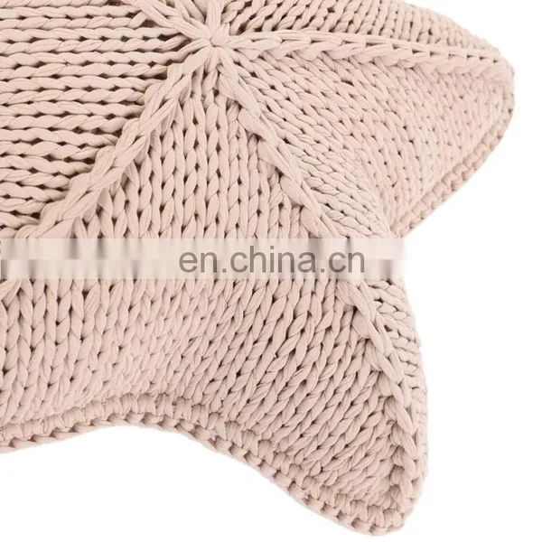 Home Decoration 100% Cotton Handmade Stars Shape Memory Foam Cushion /pillow photo-4