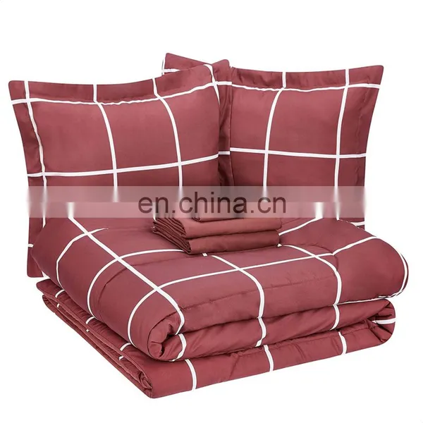 Californian King Comforter Set 7 Piece Comforter Set Luxury Bedding Set photo-3