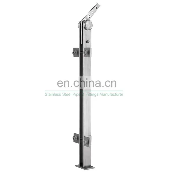 New Design Balcony Stainless Steel Railing Post Glass Balustrade Fittings Supplier In China photo-4