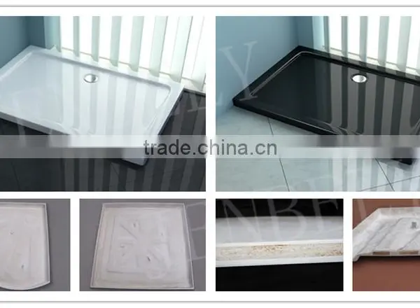 Solid Surface Square High Grade ABS Shower Base photo-3