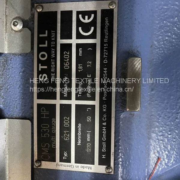 Stoll Flat Knitting Computerised Machine Cms 530HP E7.2 Year 2011 Sweater Automatic Knit photo-3