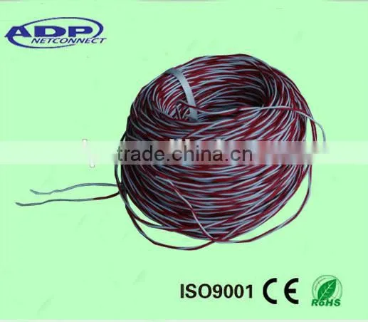 Telephone Jumper Wire 2cores Twisted 0.6mm 22AWG Tinned Copper/Bare Copper photo-4