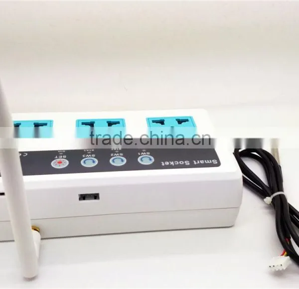 2200W 10A QUADBAND SMS/CALL Remote Controlled GSM Power Socket With 3 Outlets Which Also Supports Temperature Control photo-3