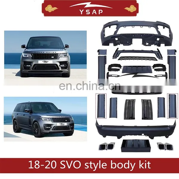 High Quality Accessories Front Bumper Grille Body Kit for 2018 Range Rover Vogue SVO 2020 Conversion Kit photo-3