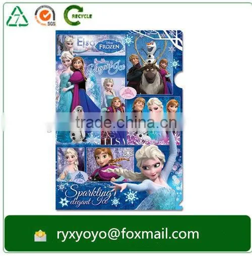 Customzied PP a4 Size L Shaped Plastic Folder With CMYK Printing photo-2