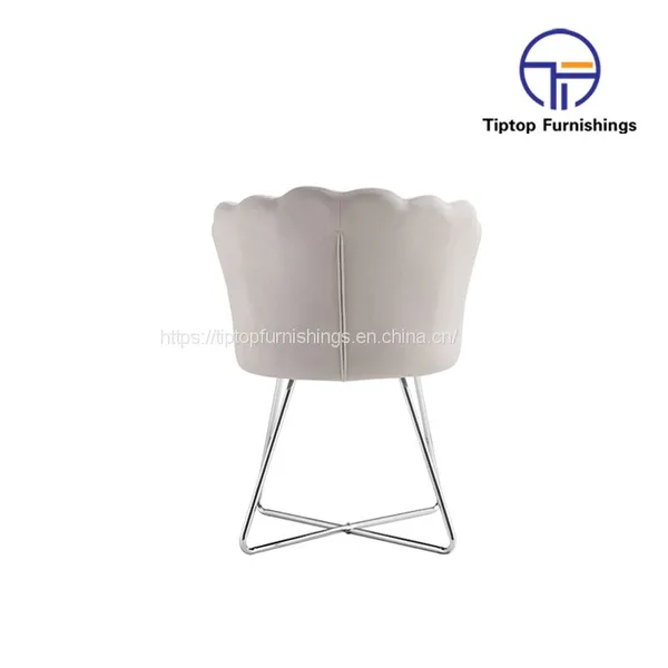 Tiptop Metal Dining Room Furniture Modern Luxury Dining Room Chairs Velvet Fabric Dining Chairs photo-4