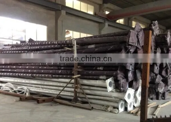 Q235 Steel Galvanized 6m Street Lamp Pole Steel Pole photo-2