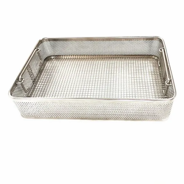 Customized Corrosion Resistance 304 Stainless Steel Medical Disinfection Basket photo-4