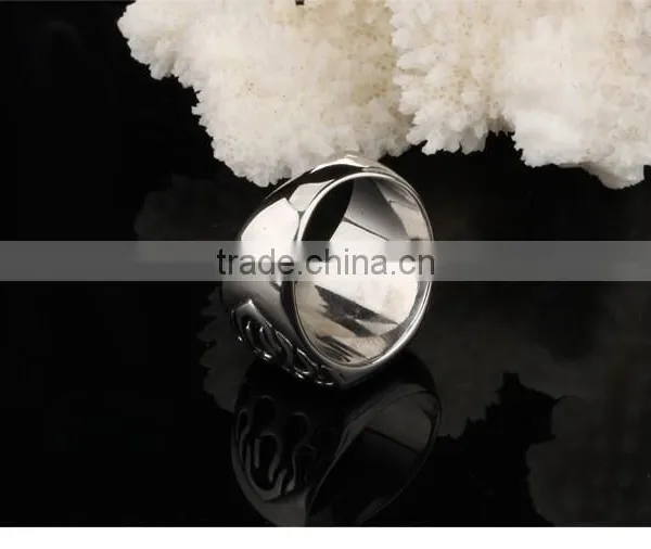 Man Stainless Steel Exaggerate Rings Flame Cross Fashion Punk Rock Roll Rings Boyfriend Gift photo-6