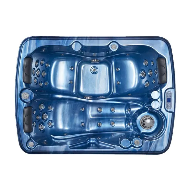 Deluxe Series Massage Spa Tub 3 Person Indoor Bathtub With Stair photo-5