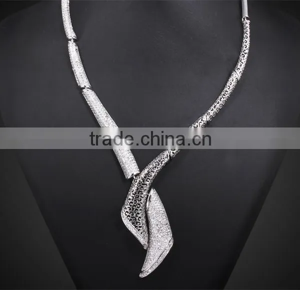 Newest Design Ladies Cubic Zirconia Pendant Classic Banquet Dressed Jewelry Set photo-2