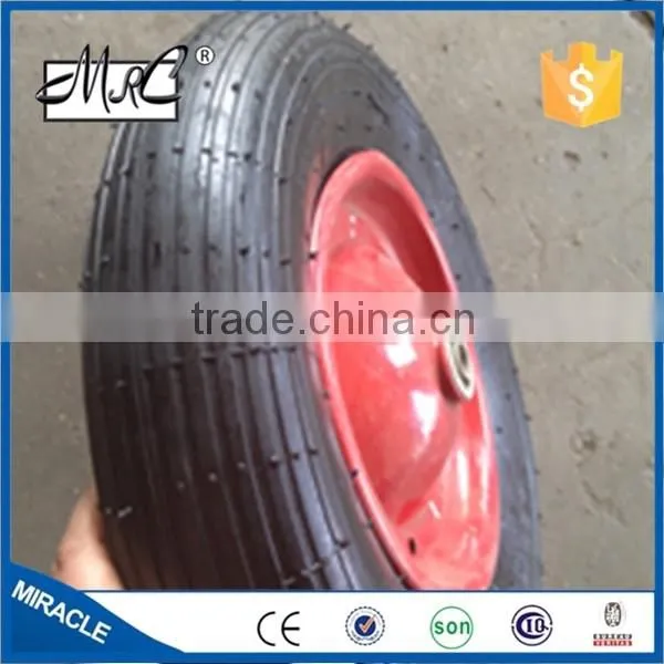 CHINA Factory 16 Inch Industrial Rubber Wheel Pneumatic go Cart Wheelbarrow Wheel 4.80/4.00-8 photo-3