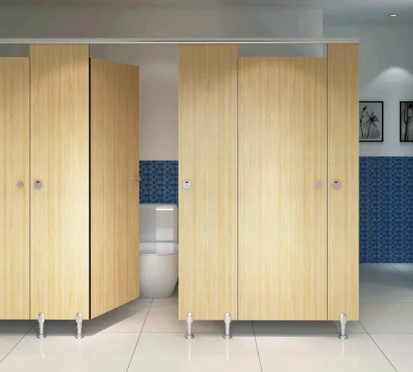 HPL Waterproof Public Toilet Partition/ Bathroom Partition Wall/ Wc Divider Board Toilet Partit Cubicle photo-3
