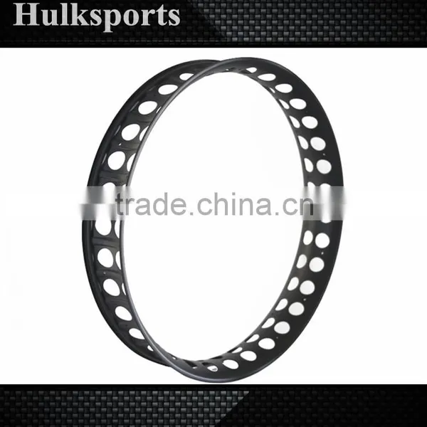 Fat Bike Wheels 3K&UD Tubuless&Hookless 25mm Profile 100mm Width Fat Bike Rims Snow Bike Rim 32 Holes Wheels 500g photo-2