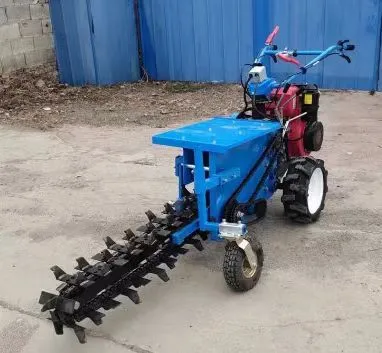 Hand Held Chain Trencher Manufacturer, Hydraulic Driven Trencher Operation photo-4