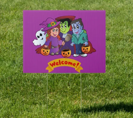 Wholesale Custom PP Corrugated Plastic Halloween Yard Decoration Signs – Outdoor Holiday Display Board photo-2