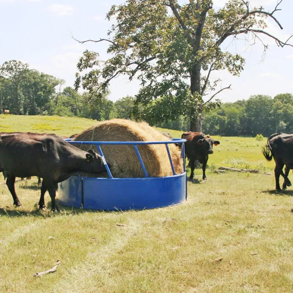 Cube Beef Steel Feeder Automatic Covered hay Livestock Metal Feeder Animal Feeders System for Outdoor
