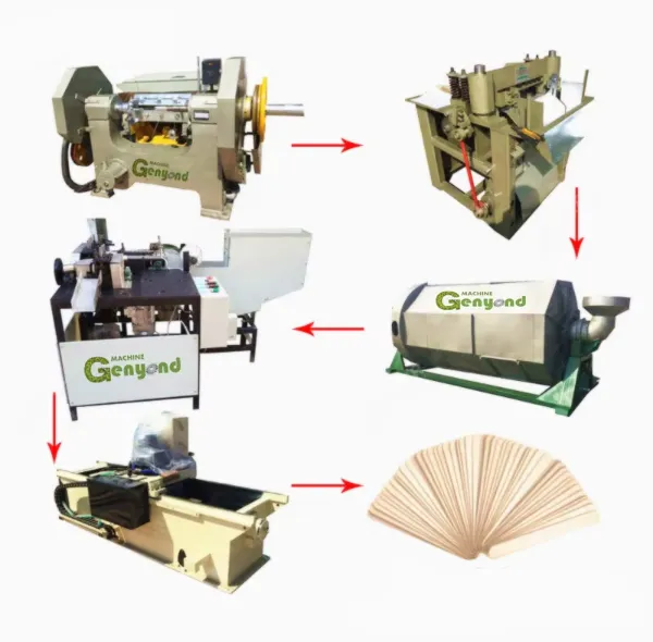 New Condition Wood Carving Machine for Tongue Depressor & Ice Cream Application
