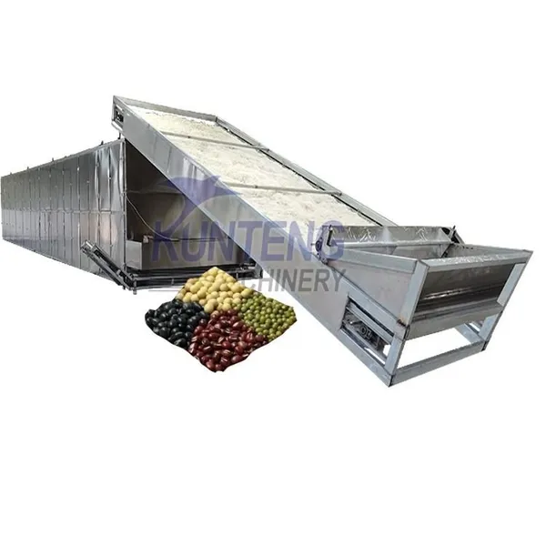Fast Drying Tunnel Mesh Belt Automatic Food Drying Processing Line