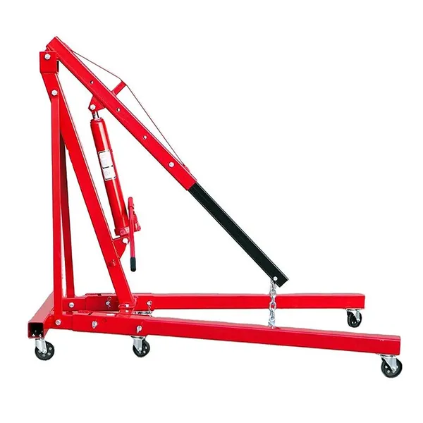 1Ton/2 Ton/3Ton Folding Engine Hoist Cherry Picker Shop Crane Hoist Lift Heavy Duty Carbon Steel With 6 Iron Caster Wheels photo-2